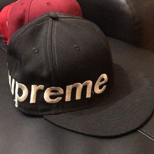 Supreme Side Logo Fitted Cap Sz 7 1/4